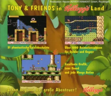 Tony & Friends in Kellogg's Land box cover back